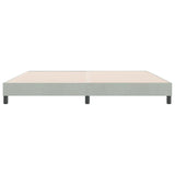 Cadre de lit sans matelas gris clair 180x210 cm velours