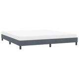 Cadre de lit sans matelas gris foncé 180x210 cm velours