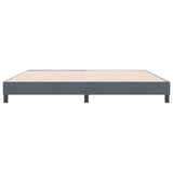 Cadre de lit sans matelas gris foncé 180x210 cm velours