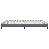 Cadre de lit sans matelas gris foncé 180x210 cm velours