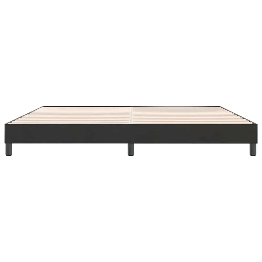 Cadre de lit sans matelas noir 180x210 cm velours