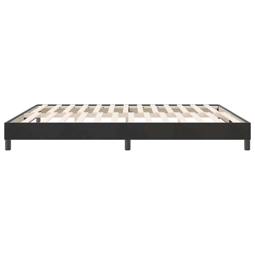 Cadre de lit sans matelas noir 180x210 cm velours