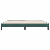 Cadre de lit sans matelas vert foncé 180x210 cm velours