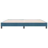 Cadre de lit sans matelas bleu foncé 180x210 cm velours