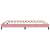 Cadre de lit sans matelas rose 180x210 cm velours