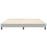 Cadre de lit sans matelas gris clair 200x210 cm velours