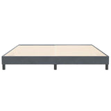 Cadre de lit sans matelas gris foncé 200x210 cm velours