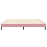 Cadre de lit sans matelas rose 200x210 cm velours