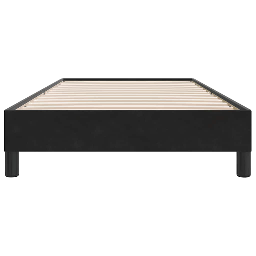 Cadre de lit sans matelas noir 90x220 cm velours