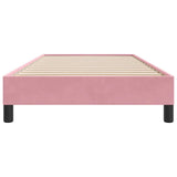 Cadre de lit sans matelas rose 90x220 cm velours