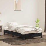 Cadre de lit sans matelas noir 100x220 cm velours