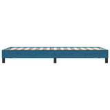 Bed frame without mattress dark blue 100x220 cm velvet