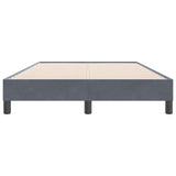 Cadre de lit sans matelas gris foncé 120x220 cm velours