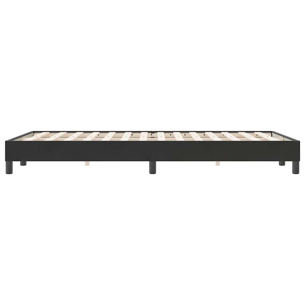 Cadre de lit sans matelas noir 120x220 cm velours