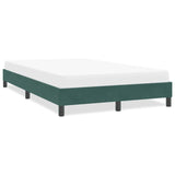 Cadre de lit sans matelas vert foncé 120x220 cm velours