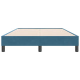 Bed frame without mattress dark blue 120x220 cm velvet