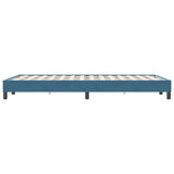 Bed frame without mattress dark blue 120x220 cm velvet