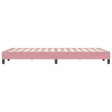 Cadre de lit sans matelas rose 120x220 cm velours