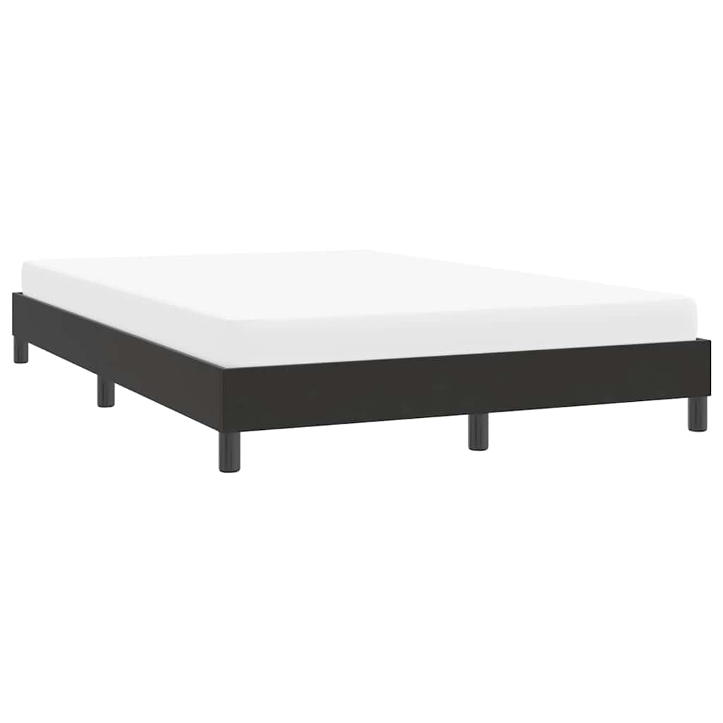 Cadre de lit sans matelas noir 140x220 cm velours