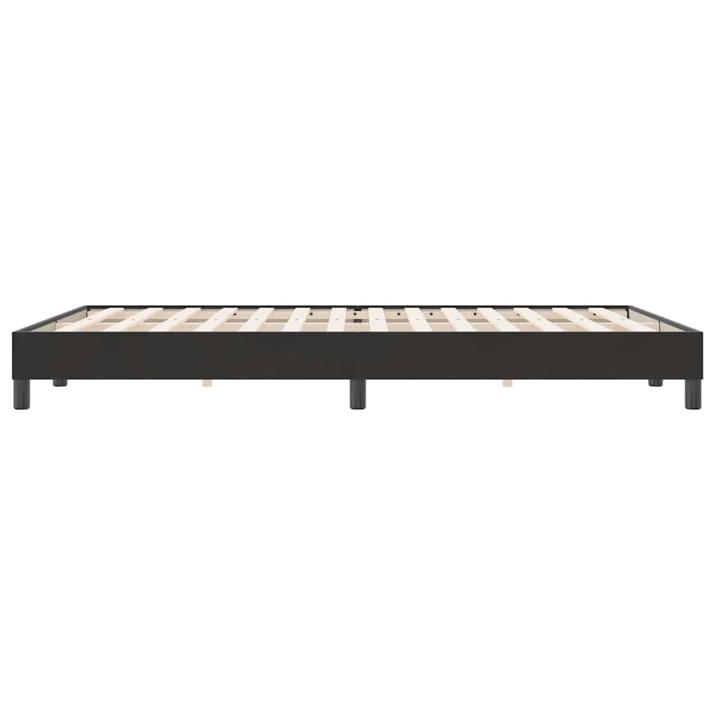 Cadre de lit sans matelas noir 140x220 cm velours