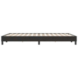 Cadre de lit sans matelas noir 140x220 cm velours