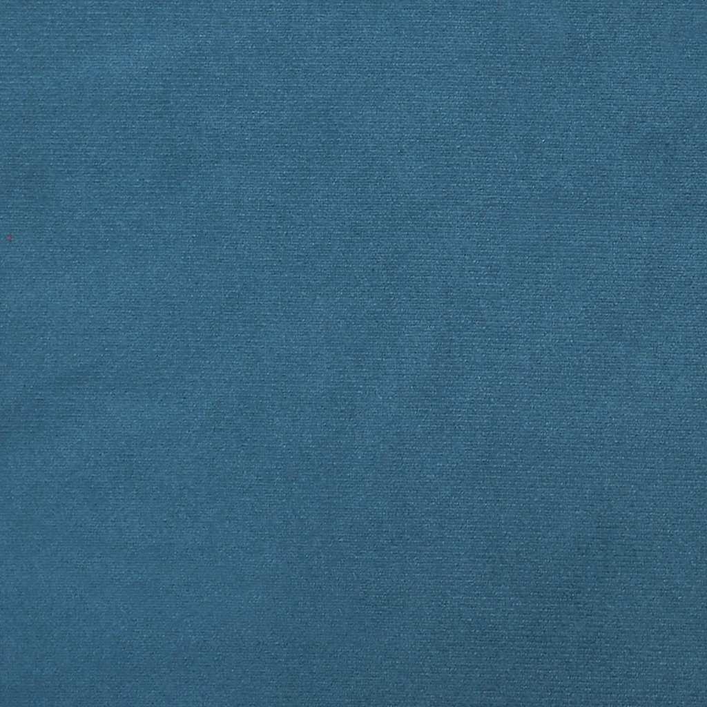 Cadre de lit sans matelas bleu foncé 140x220 cm velours