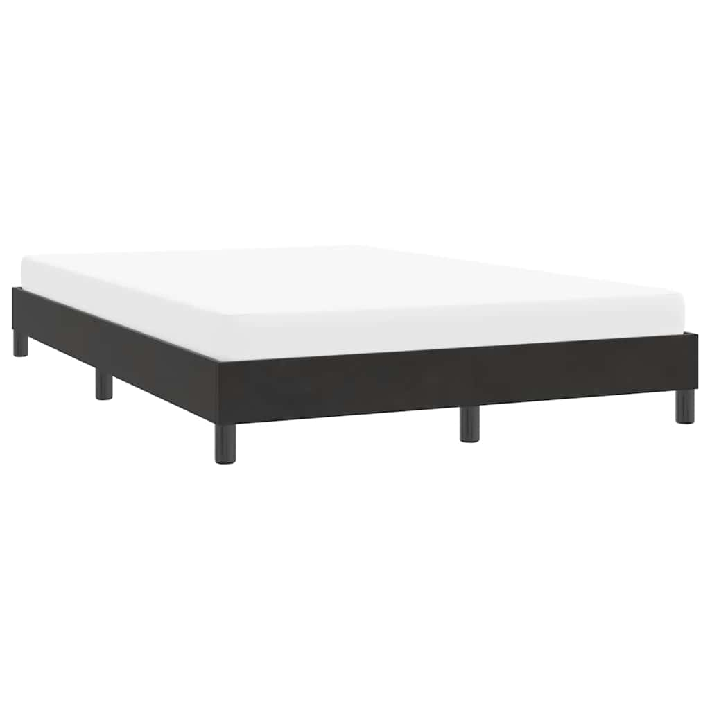 Cadre de lit sans matelas noir 160x220 cm velours