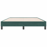 Bed frame without mattress dark green 160x220 cm velvet