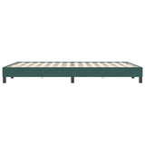 Bed frame without mattress dark green 160x220 cm velvet