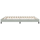 Cadre de lit sans matelas gris clair 180x220 cm velours