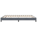 Cadre de lit sans matelas gris foncé 180x220 cm velours