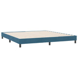 Bed frame without mattress dark blue 180x220 cm velvet