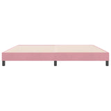 Cadre de lit sans matelas rose 180x220 cm velours