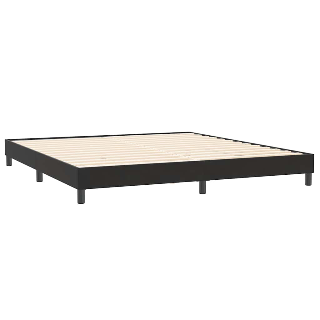 Cadre de lit sans matelas noir 200x220 cm velours