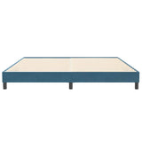 Cadre de lit sans matelas bleu foncé 200x220 cm velours