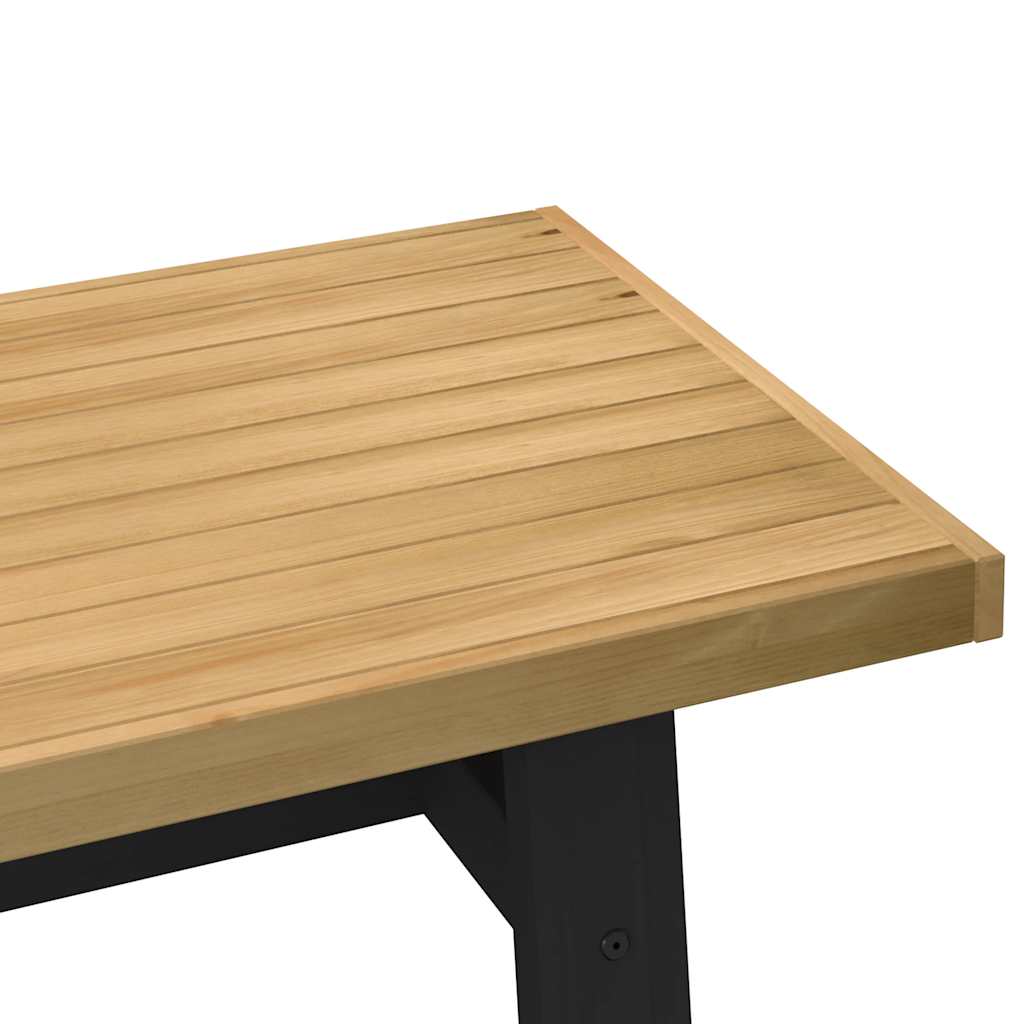 Table basse NOAIN pieds en forme de A 120x60x40 cm massif pin