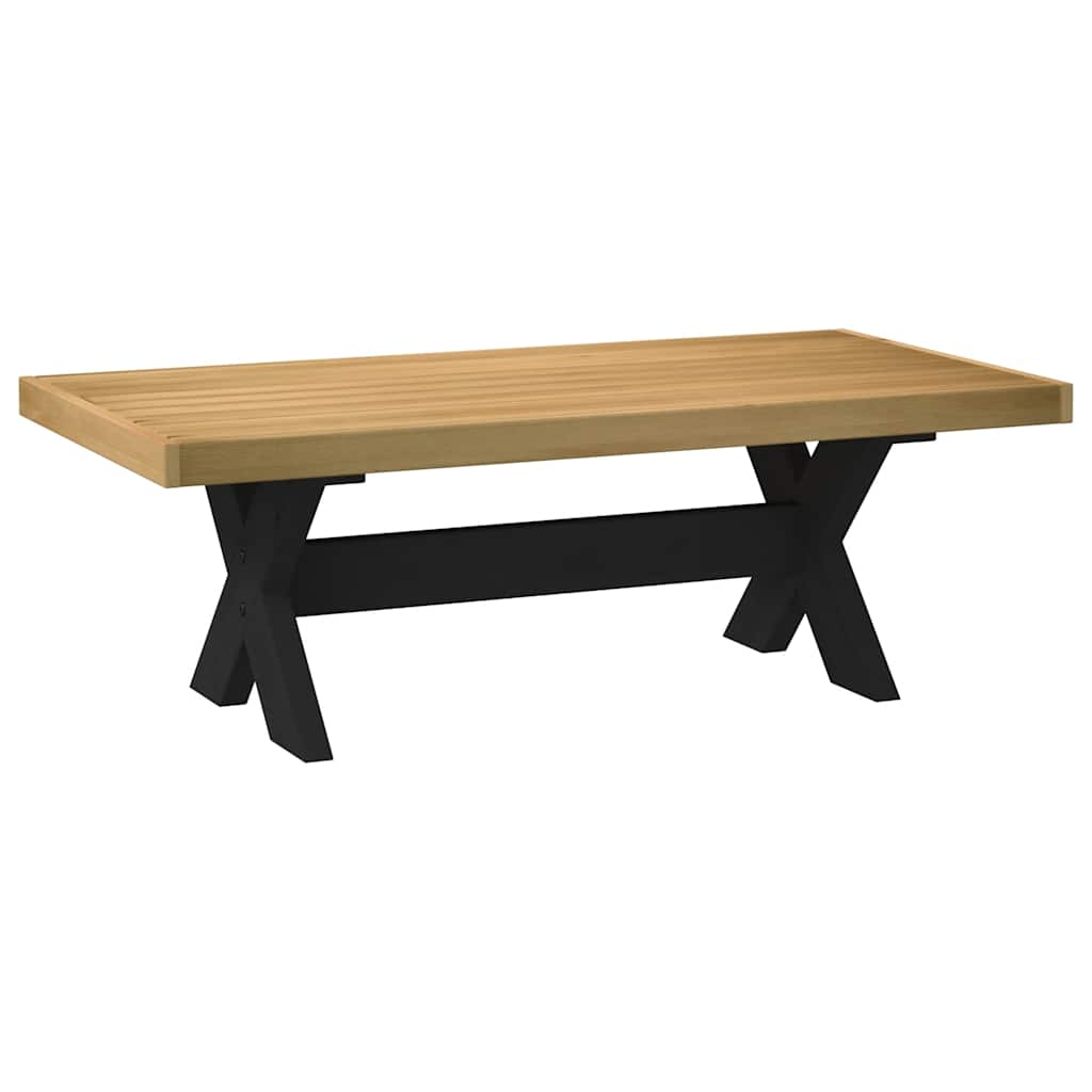 Table basse NOAIN pieds en forme de X 120x60x40 cm massif pin