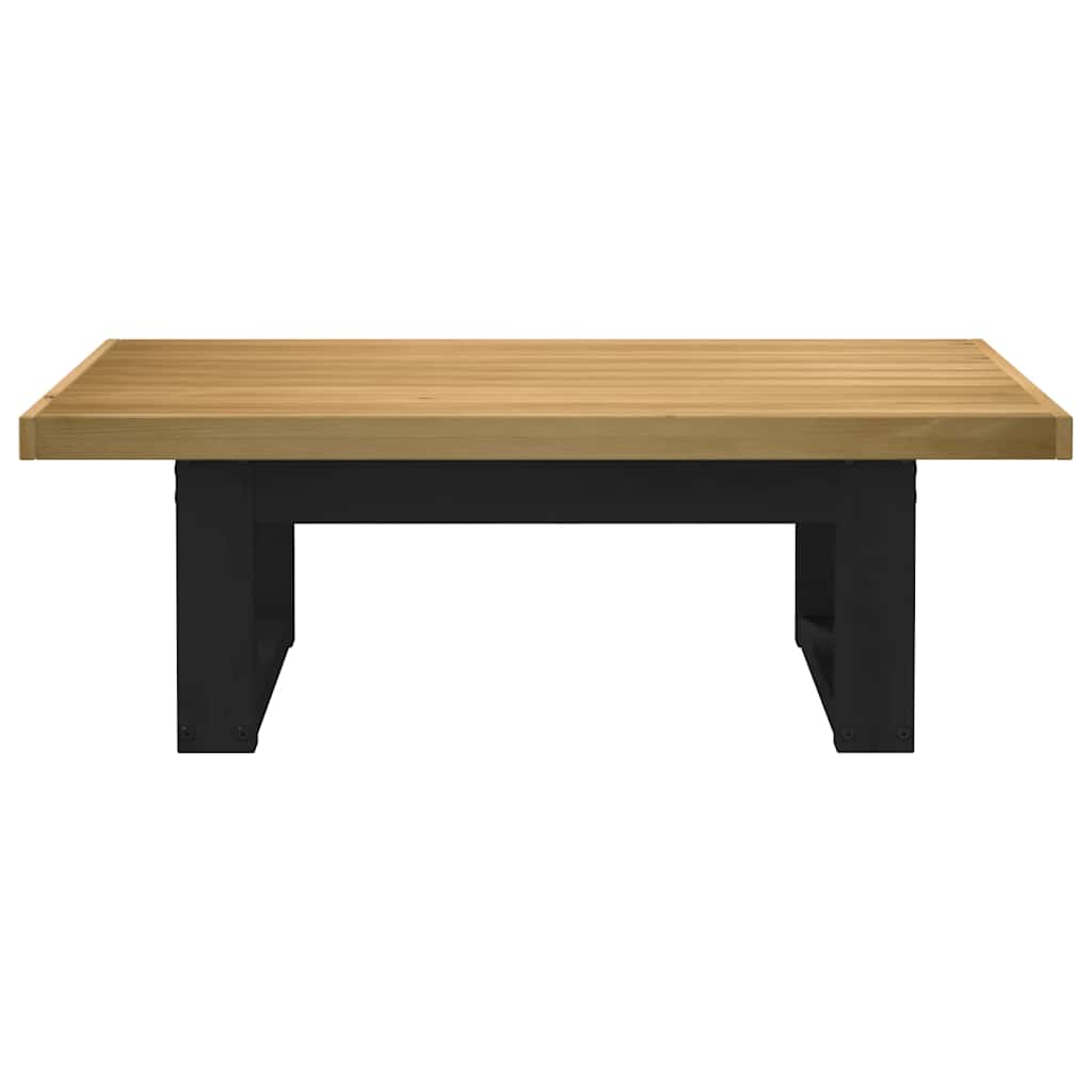 Table basse NOAIN pieds en forme de U 120x60x40 cm massif pin