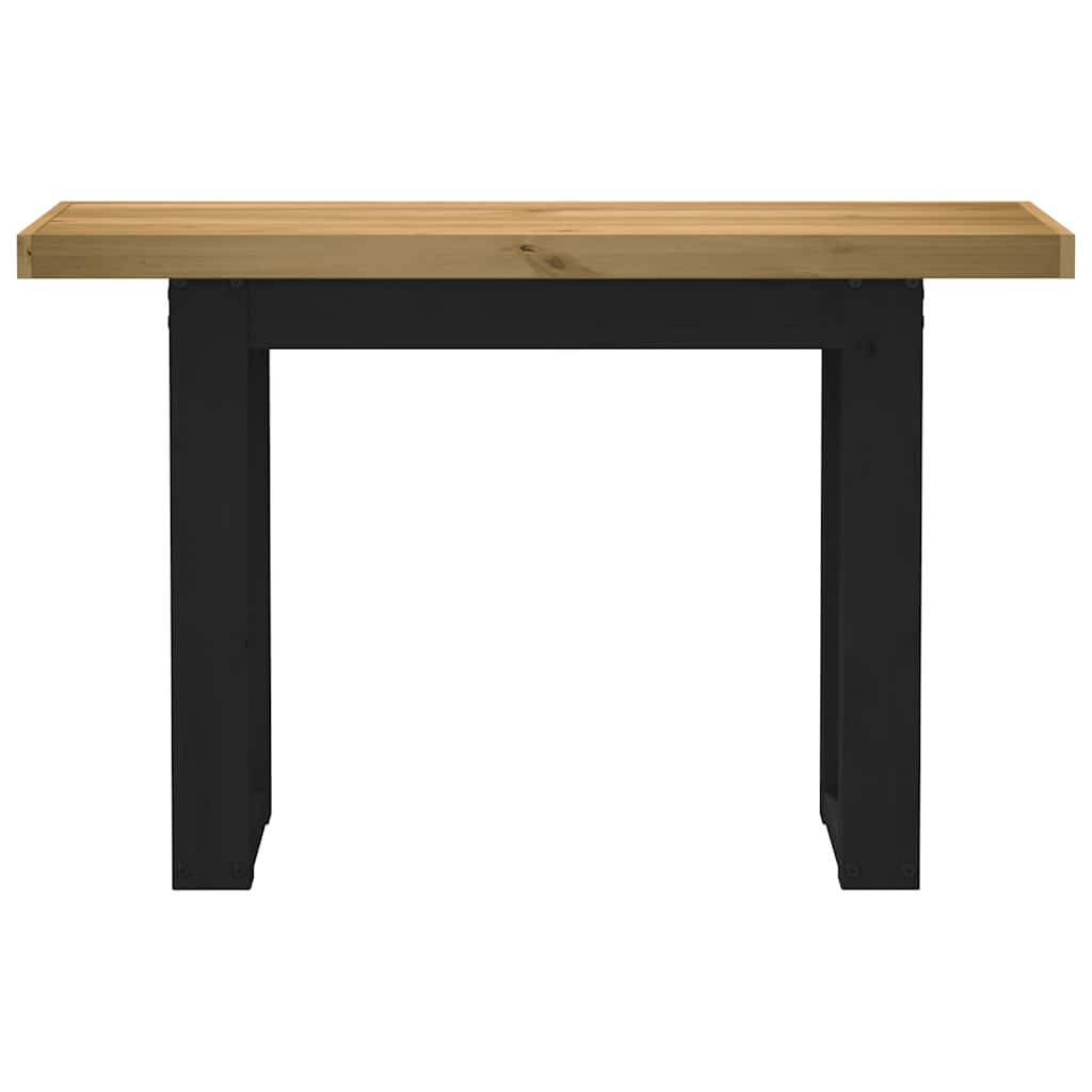 NOAIN console table U-shaped legs 120x30x75 cm solid pine