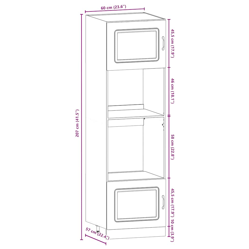 Ensemble d'armoires cuisine 7pcs Kalmar blanc bois d'ingénierie