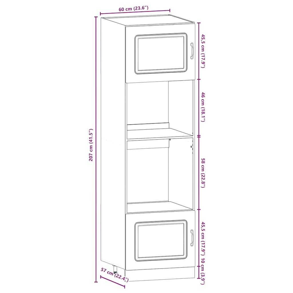 Ensemble d'armoires de cuisine 7 pcs Kalmar bois d'ingénierie