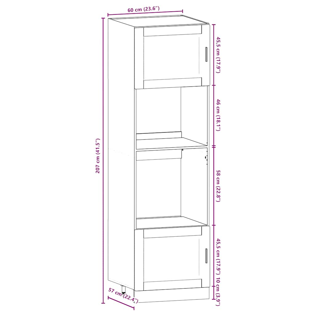 Ensemble d'armoires cuisine 7pcs Kalmar blanc bois d'ingénierie