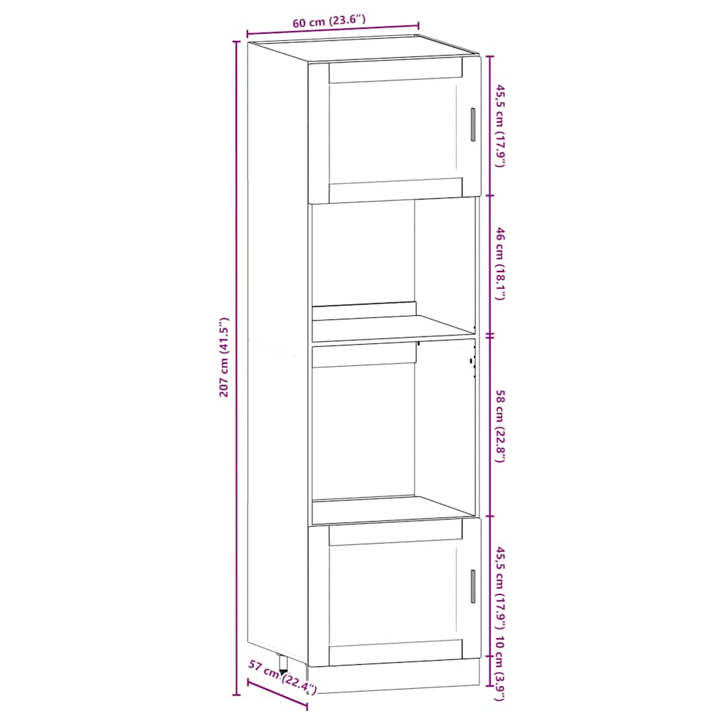 Ensemble d'armoires de cuisine 7 pcs Kalmar bois d'ingénierie