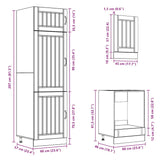 Ensemble d'armoires cuisine 7pcs Kalmar blanc bois d'ingénierie