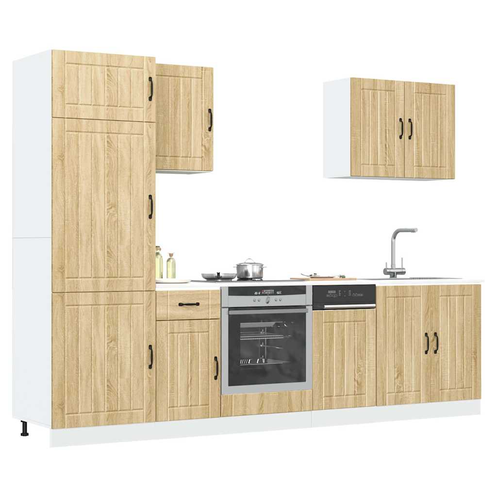 Ensemble d'armoires de cuisine 7 pcs Kalmar bois d'ingénierie