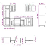 Ensemble d'armoires de cuisine 7 pcs Kalmar bois d'ingénierie