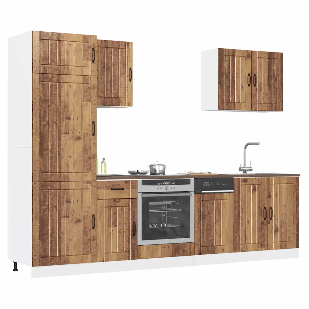 Ensemble d'armoires de cuisine 7 pcs Kalmar bois d'ingénierie