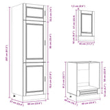 Ensemble d'armoires de cuisine 7 pcs Kalmar bois d'ingénierie