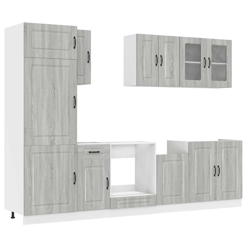 Ensemble d'armoires de cuisine 8 pcs Kalmar bois d'ingénierie