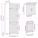 Ensemble d'armoires cuisine 8pcs Kalmar blanc bois d'ingénierie